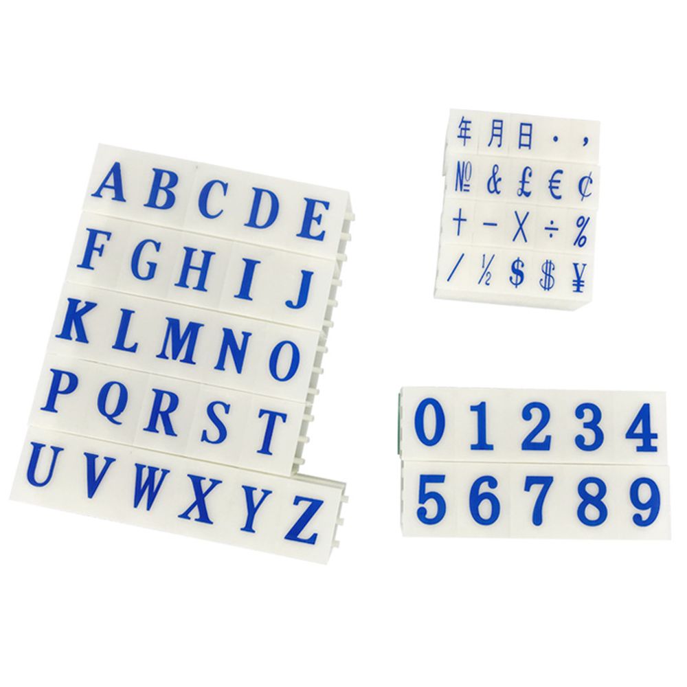 Mini DIY Paper Work Diary Album Wedding Letter Alphabet Stamp Digital Number Symbol Seal Chapter Combination Ink Print