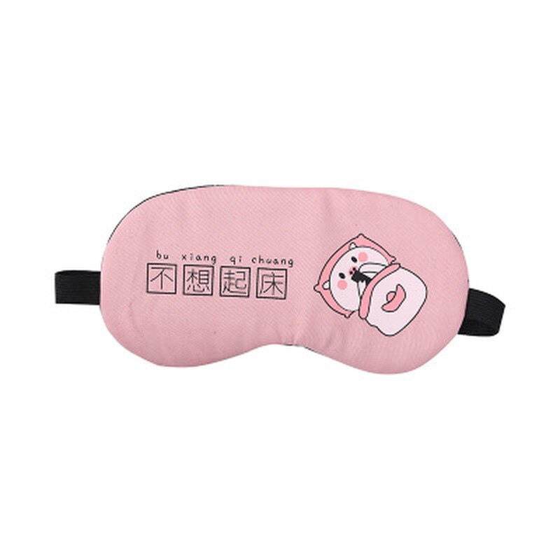 1PC Kawaii sommeil cochon oeil masque dessin animé dormir masque oeil ombre couverture bandeau pour les filles femmes