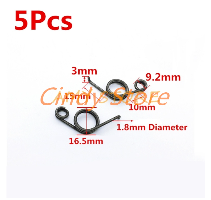 5Pcs Door Handle Springs Internal Door Lever Knob Latch Replacement Coil Torsion Spring for Repairing