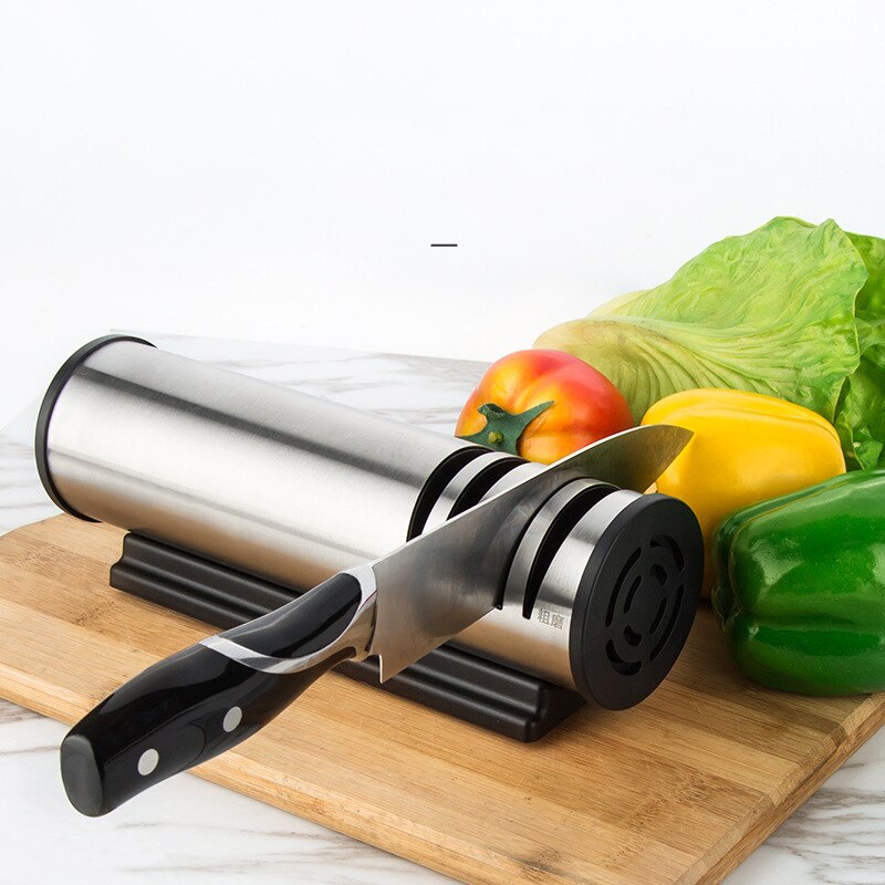 Electric Knife Sharpener Household Kitchen Grinder Quickly Sharpen Scissors Diamond Wheel Tool Apex Eege Blade