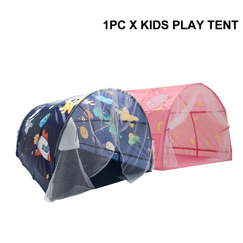 Jongens Meisjes Droom Bed Binnenzak Slaapkamer Decor Kids Play Tent Dubbel Netto Gordijn Playhouse Leuke Cartoon Camping Indoor Outdoor