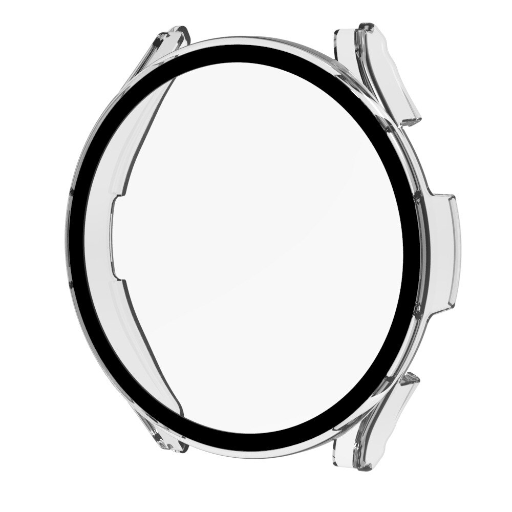 Coque étanche 2 en 1 + verre pour Samsung Galaxy Watch 4 40/44mm, protection complète PC pour montre 4 40 44mm: transparent / Watch4 galaxy 40mm