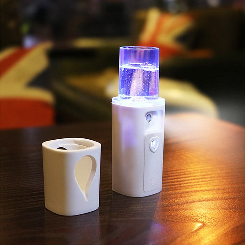 1PC Ultrasonic Mini Air Humidifier USB Rechargable Humidifier Handheld Portable Steam Face Humidifier For Home