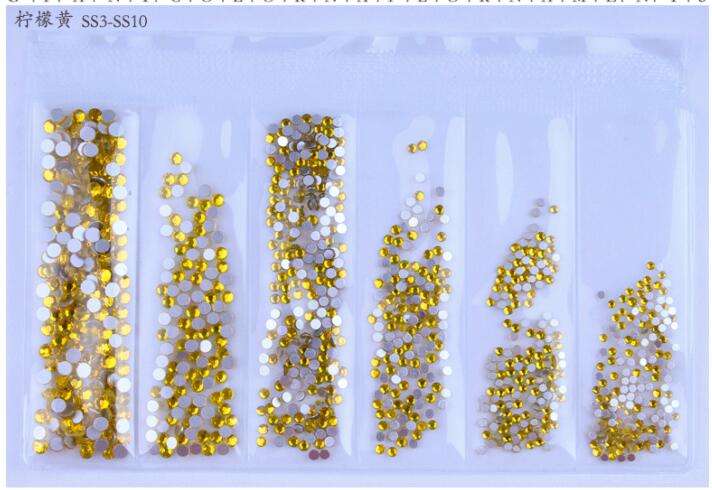 Liliume 1440 Strass Hotfix SS16 Mine Gold - 12 Couleurs, Verre Facetté Brillant Pour Vêtements, Chaussures, DIY