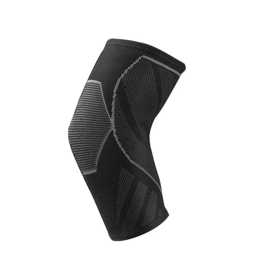 Wosweir 1 pc Kompression Ellenbogen Stütz polster elastische Klammer für Männer Frauen Basketball Volleyball Fitness Schutz Arm Ärmel: M / Licht Grau