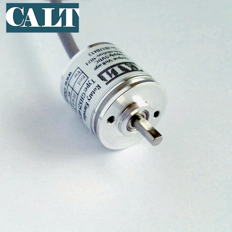 CALT GHS25 mini digital optical rotary encoder solid shaft npn output incremental angle encoder