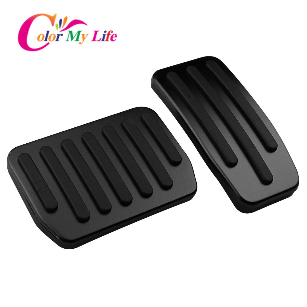 Väri my life auton polkimet sopivat tesla malliin 3 malli 3 osaa kaasujarrupolkimen suojakuori tarvikkeet: Musta ilman lepoa