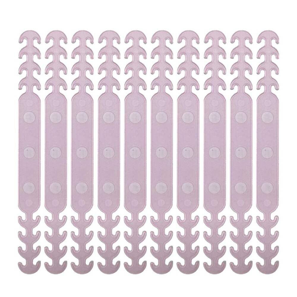 10/20Pcs Verstelbare Anti-Slip Siliconen Masker Oor Saver Clip Uitbreiding Haak Masker Riem Gesp Gezichtsmasker houder Salva Orejas: Pink 20pcs