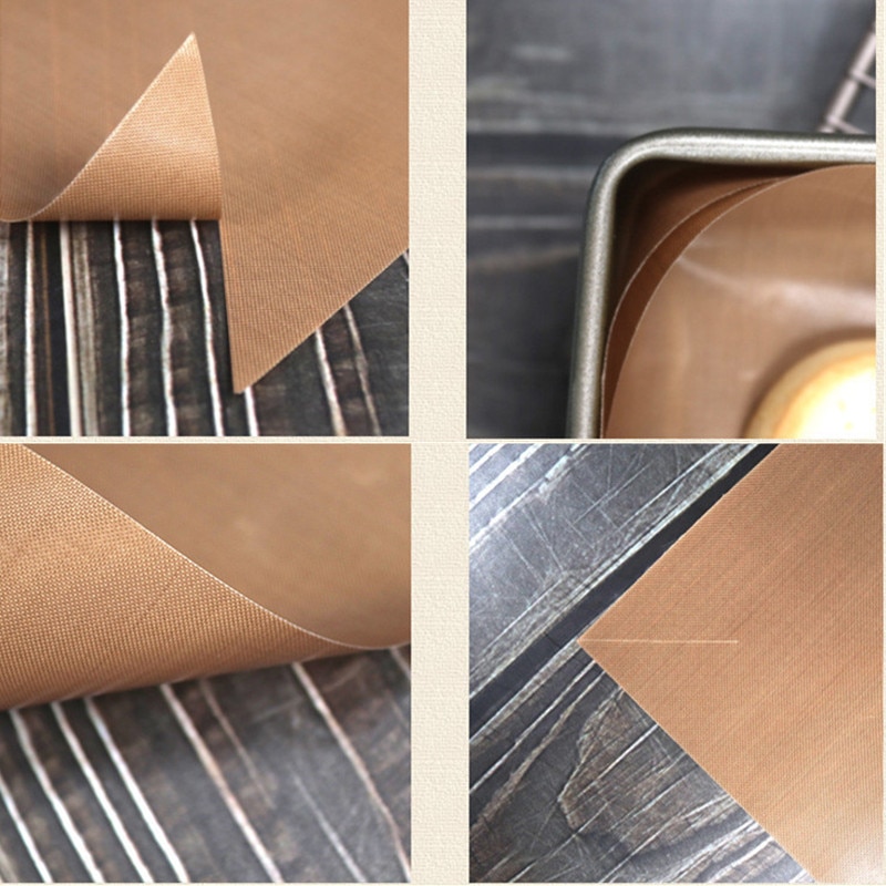 Reusable Baking Mat High Temperature Resistant Teflon Sheet Pastry Baking Oilpaper Heat-Resistant Pad Non-stick for Outdoor BBQ
