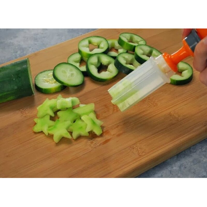 Baby Food Fruit Cutter Cooking Tools Plastic Fruit Shape Cutter Slicer Veggie Food Fruit Shape Cutter kitchen accessories