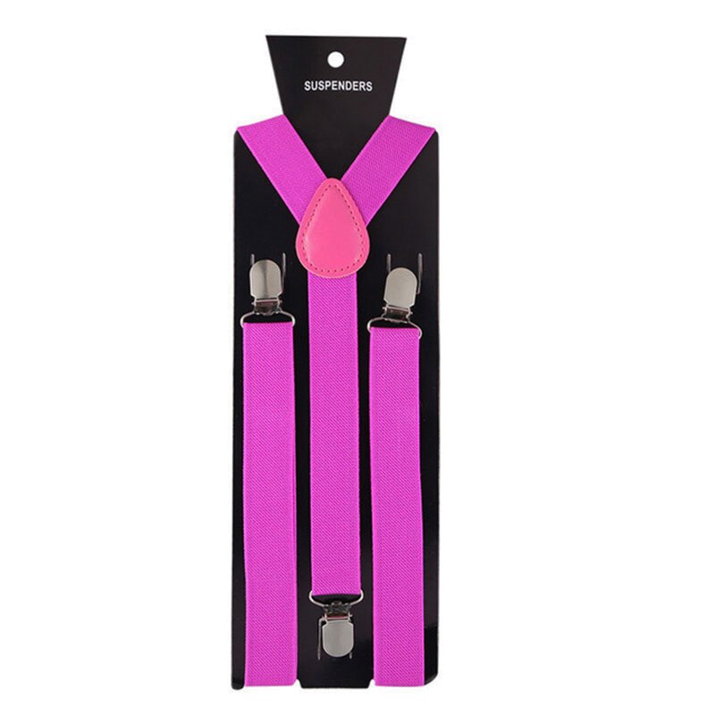 Bretelle per uomo Pantaloni Abbigliamento Bretella per adulti Camicia da uomo Abito da donna Festa di nozze Colori solidi Gonna da abito con bretelle Cinghie