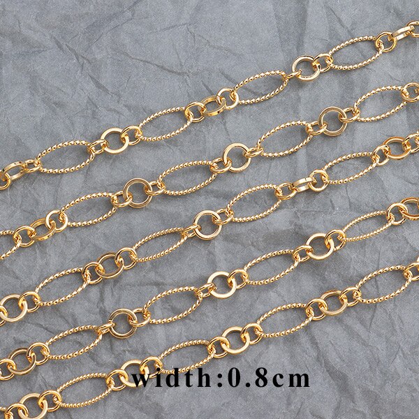 YEGUI C54,18k gold plated,0.3 microns,jewelry accessories,goldon chain,jewelry making,jewelry findings,diy chain necklace,1m/lot: C5403