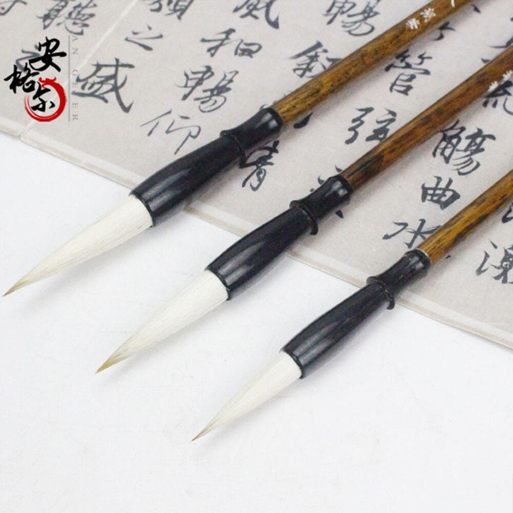 Suitable for beginners Chinese calligraphy and painting "Su Mi painting Chinese brush set" built / goat wolf hair