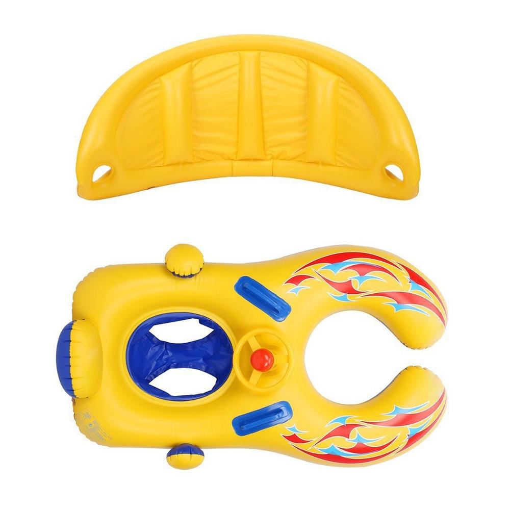 Infant Parent-Child Inflatable Summer Beach Swimming Ring Swimming Pool Floating Safe And Comfortable Water Seat Entertainment