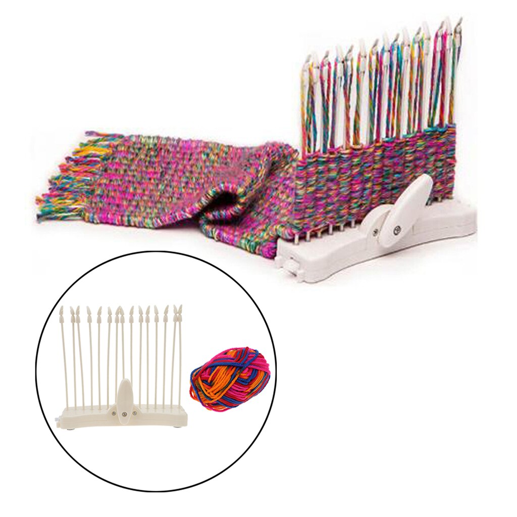 Multi-Craft Weaving Loom Arts & Crafts Project Develops Creativity Weaving Frame Loom with Stand for Beginners Kids