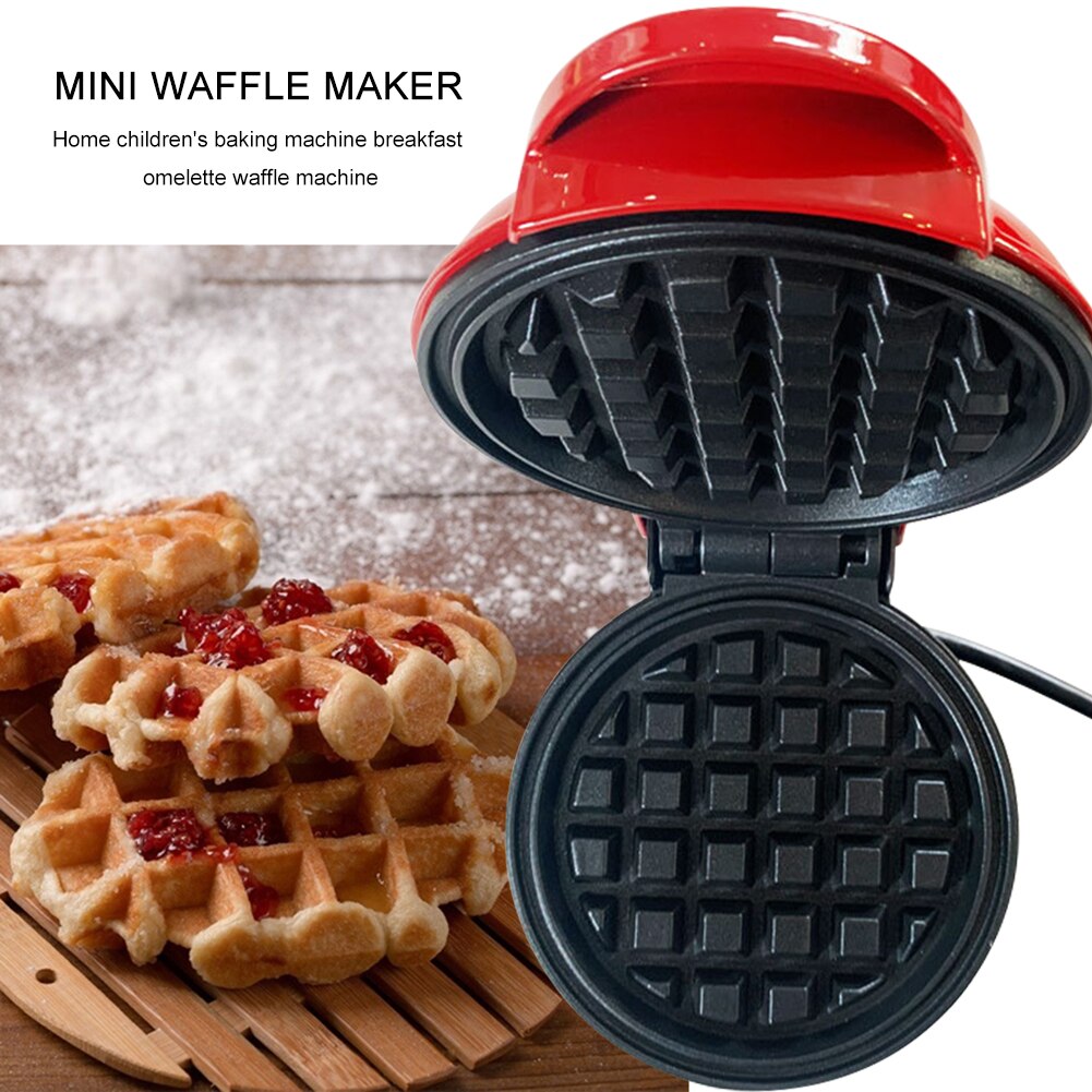 Minimáquina eléctrica para hacer gofres de 350W, horno de masa semiesférica, máquina de gofres para el desayuno, máquina de gofres para panqueque de huevo frito, máquina de Eggette