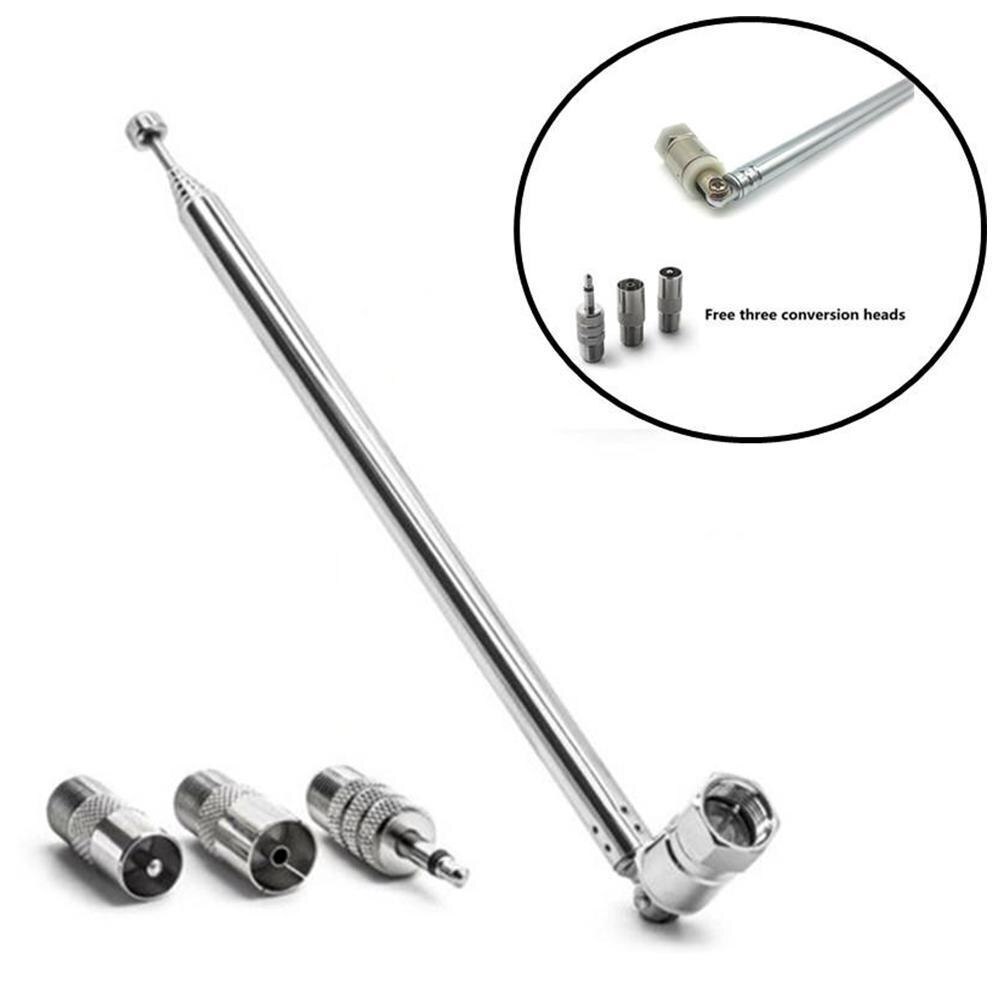 Antena de rádio fm com plugue macho, receptor de sinal estéreo para casa, 4 5/10 75, 75 oh, tipo f