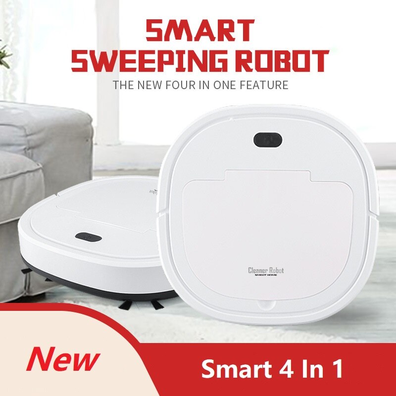 Wireless Vacuum Cleaner Robot for Home with UV Sterilization Electric Sweep Robotic Mop Carpet Cleaner Broom 4 in 1 Wet & Dry