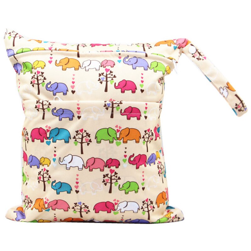 Balleenshiny nass trocken Tasche Mit Zwei Für Baby Windeln Windeln Wasserdicht Wiederverwendbare 36cm x 30cm Baby Windel tasche Veranstalter: T5