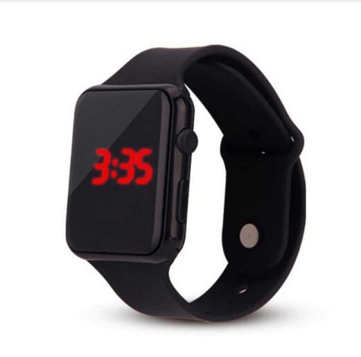 Montre led rouge pour garçon et fille, montres d'étudiant, fournisseur d'électricité électronique, reloj hombre relogio feminino zegarek damski