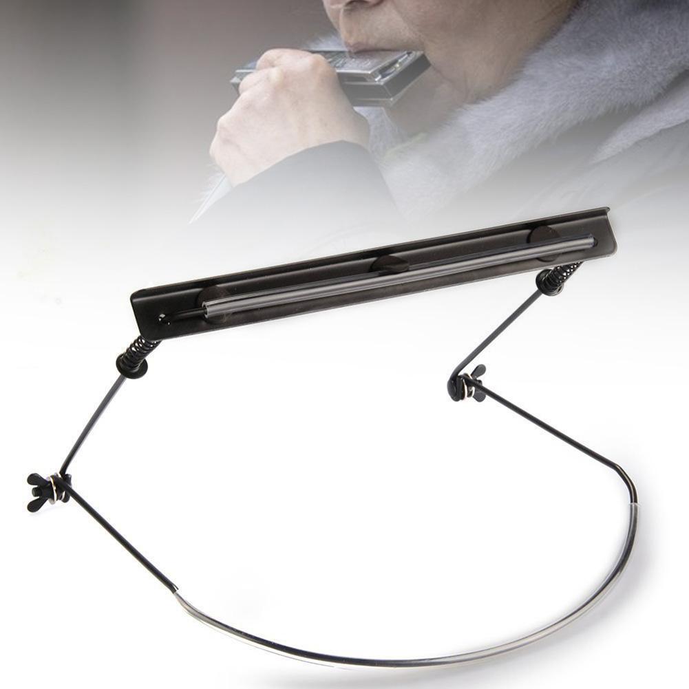 Soporte ajustable para colgar en el cuello, accesorio de Metal para armónica con 10 agujeros