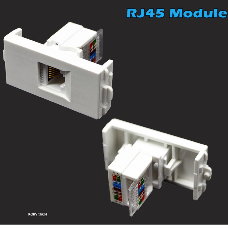 Modules : 3 RJ45, Informatie Wall Mount Frontjes Jack Port Cat5 Cat5e Cat6 Ethernet Keystone