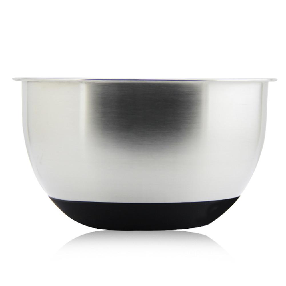 3 types Stainless Steel Mixing Bowl with Ergonomic Non-Slip Silicone Base Kitchenware Kitchen Cooking Baking Salad: 20cm