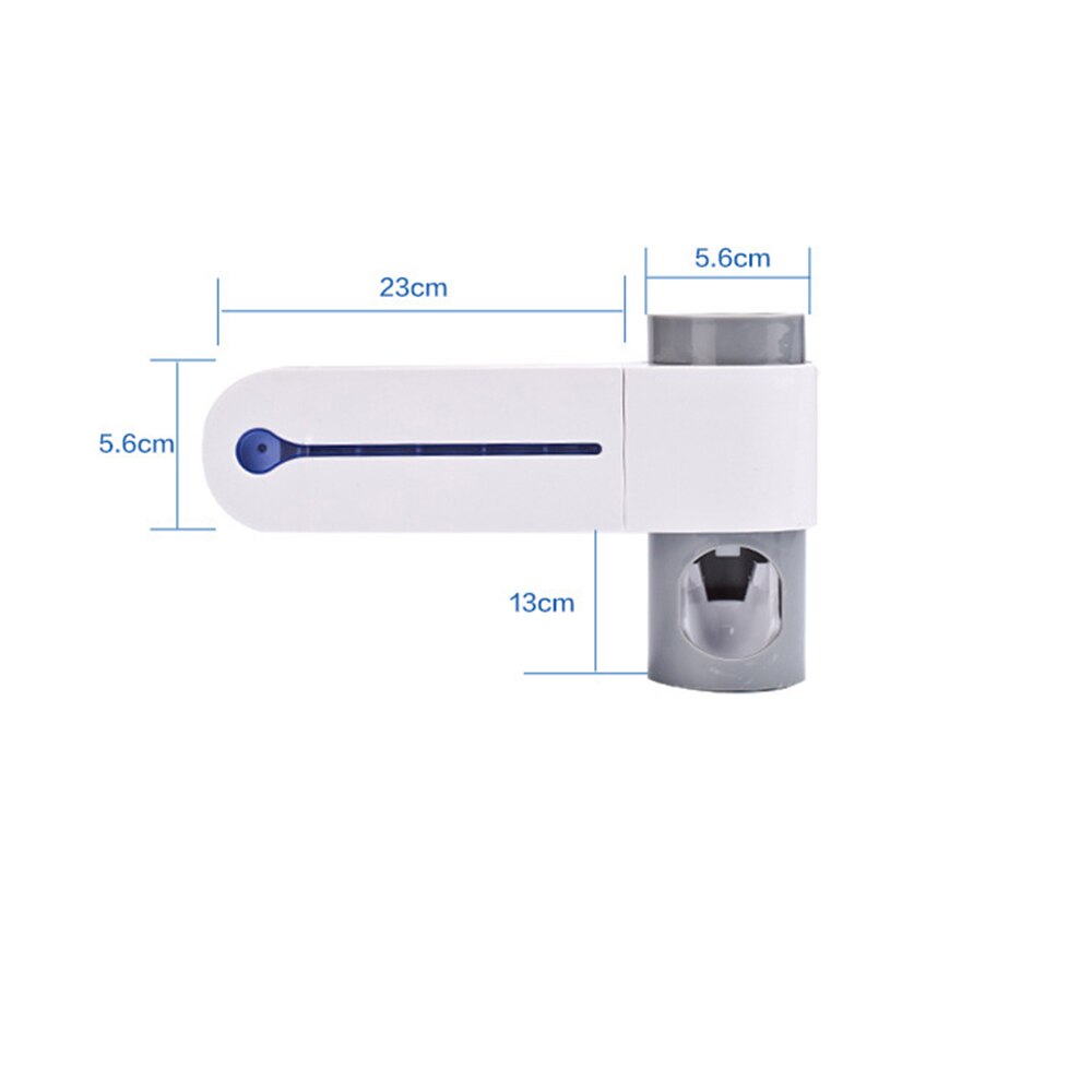3 in 1 UV Light Ultraviolet Toothbrush Sterilizer Toothbrush Holder Automatic Toothpaste Squeezers Dispenser Home Bathroom Set