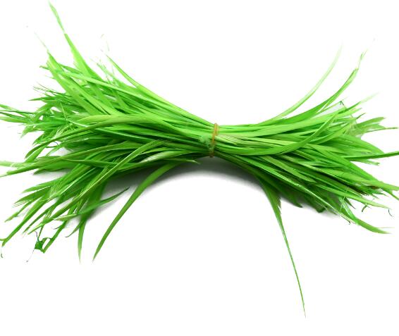 100 pièces teinture colorée coiffure indienne cheveux étendre plumes d'oie bricolage fête mariage broche accessoires tête ornements: light green