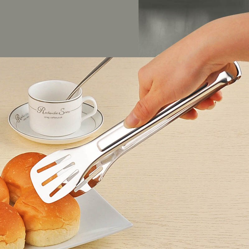 Edelstahl BBQ Zangen Für Buffet Steak Brot Dessert Gebäck Lebensmittel Clip Küche Utensilien Grill Zubehör