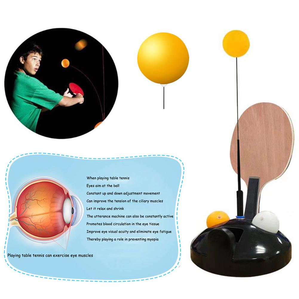 Robot Table Tennis Trainer Padel Rackets 90cm Flexible Shaft Ping Pong Ball Training Machine Accessories Adult Children