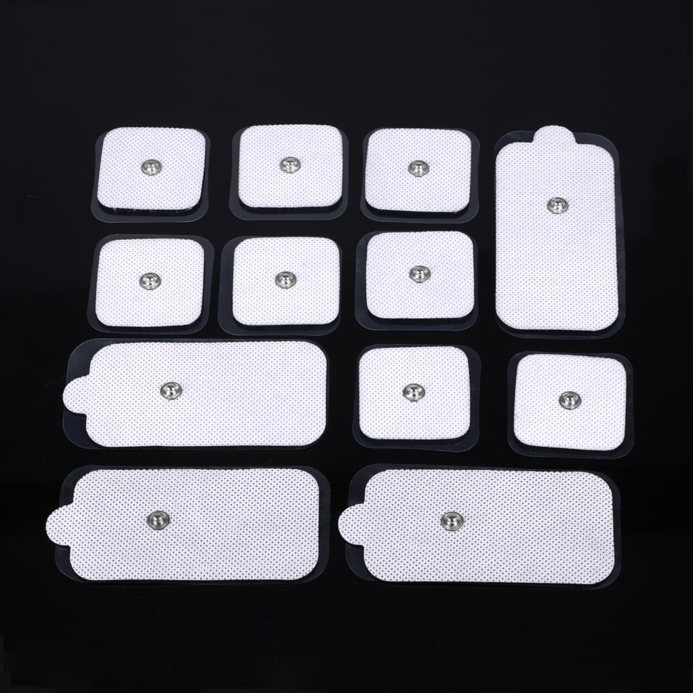 12pcs Nerve Stimulator Silicone Gel Electrode Pads Tens Electrodes Digital Therapy Machine Massage