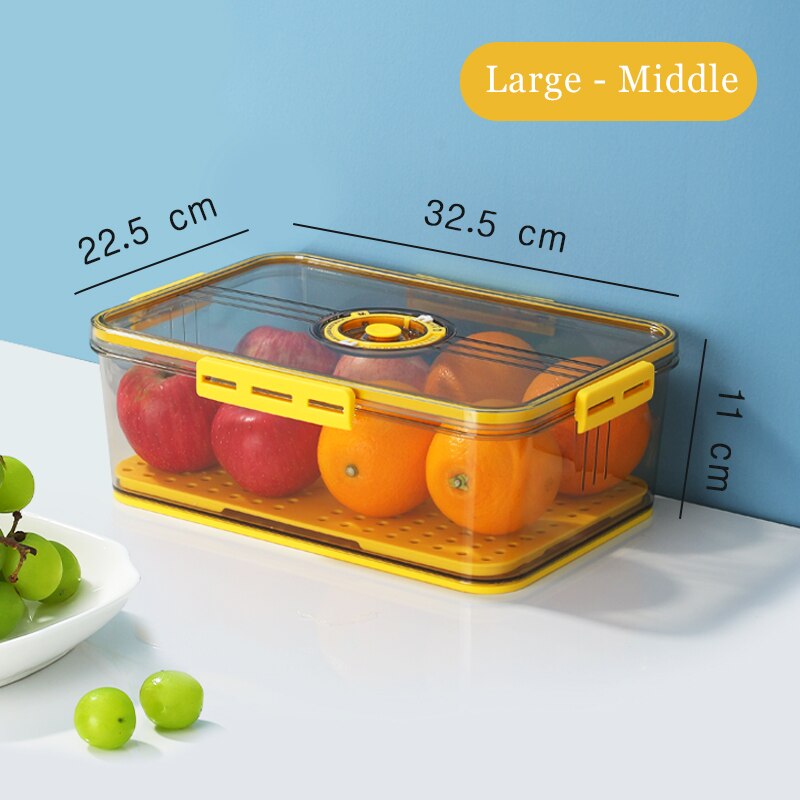 Food Storage Containers Refrigerator Stackable Kitchen Storage Box Airtight Keep Fresh Bins Transparent Fridge Pantry Organizer: Square 8