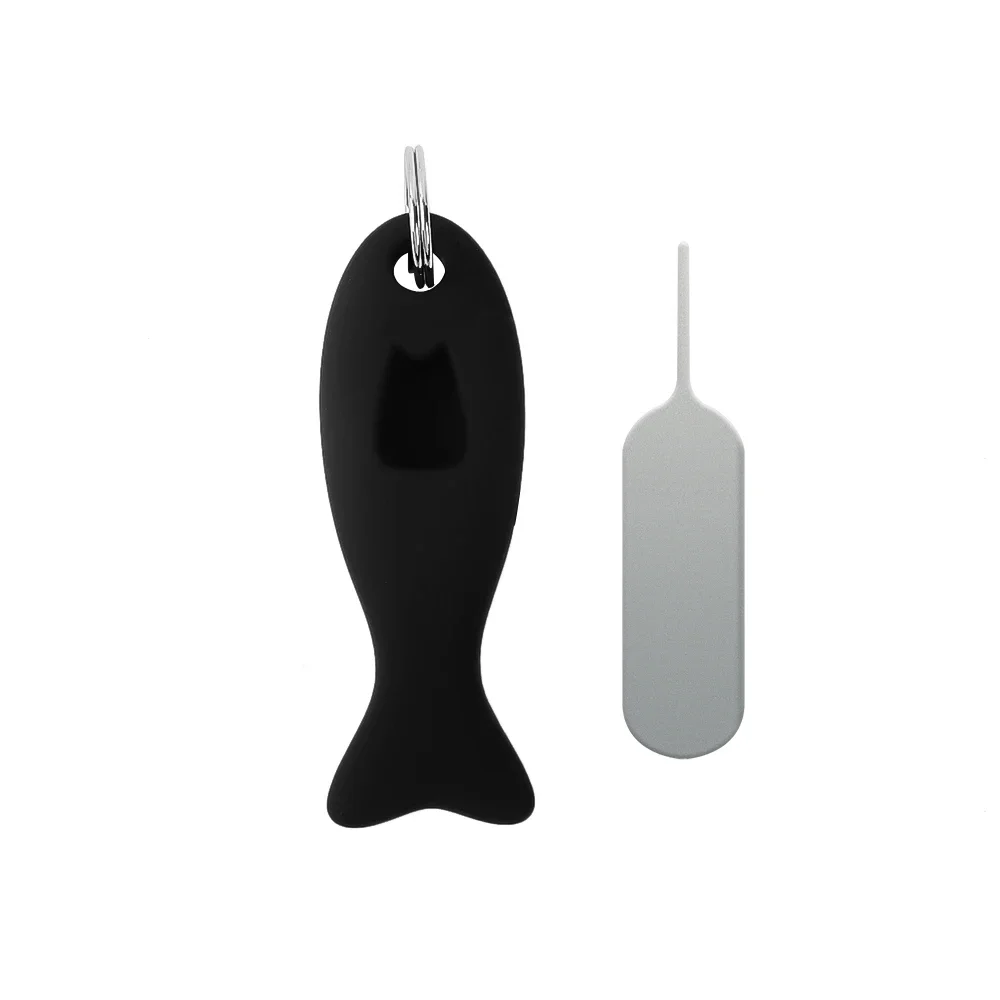 SIM Card Removal Tool Card Tray Pin Eject with Silicone Case Key Pendant Universal Mobile Phone SIM Card Needle Opener Ejector: Blue
