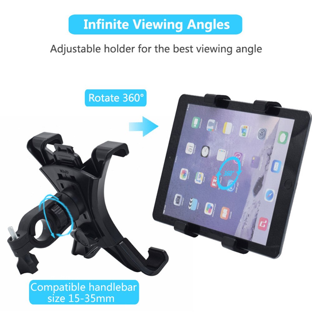 Bike Phone Tablet Holder Universal Motorcycle Bicycle Phone Tablet Holder Handlebar Stand Mount Bracket Mount Phone Holder