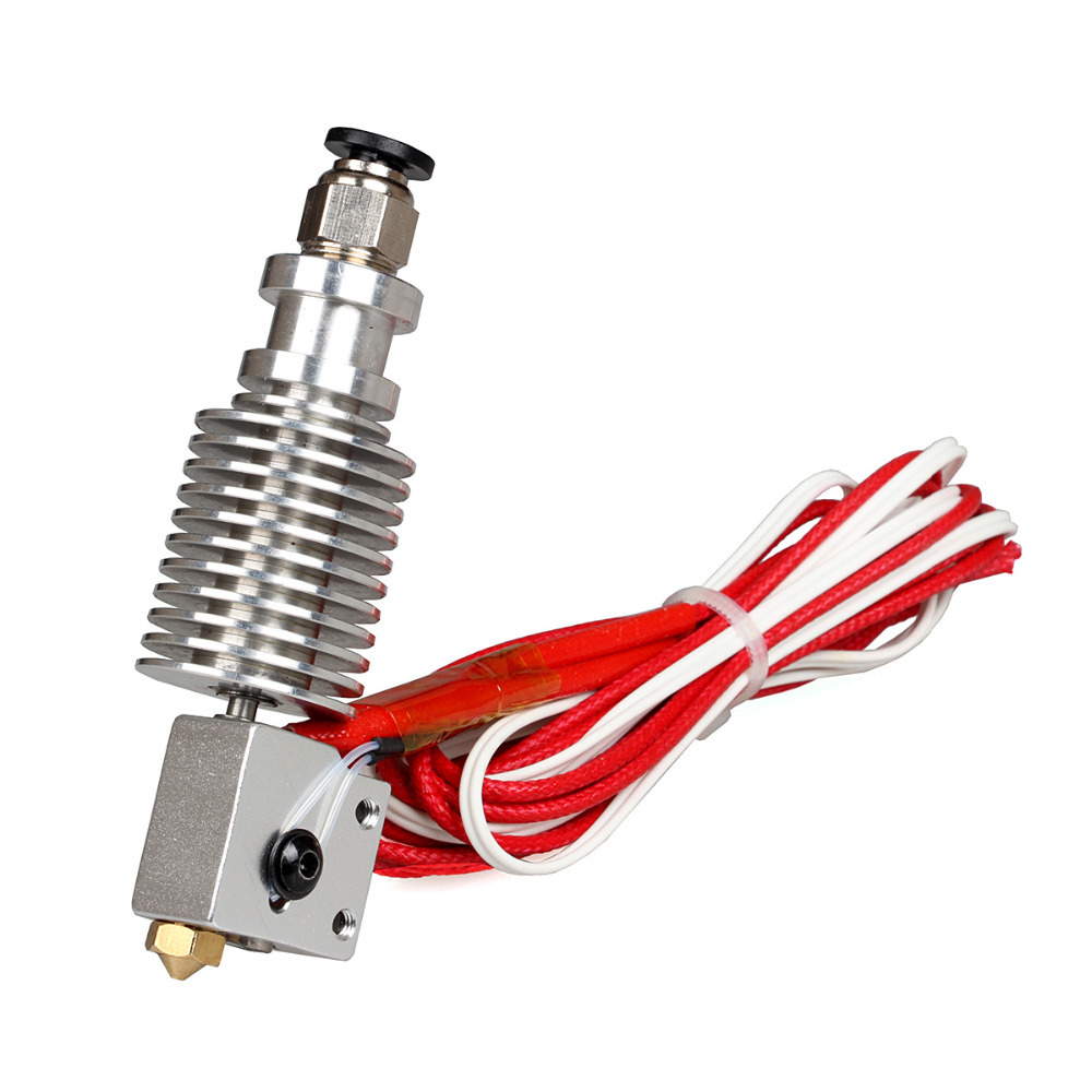 3 Dsway 3D Printer Deel Gemonteerd 3D V6 Hotend Kit Met Vulkaan Nozzle Alle Metalen J-Head Voor 1.75mm 0.6/0.8/1.0/1.2 Mm Nozzle