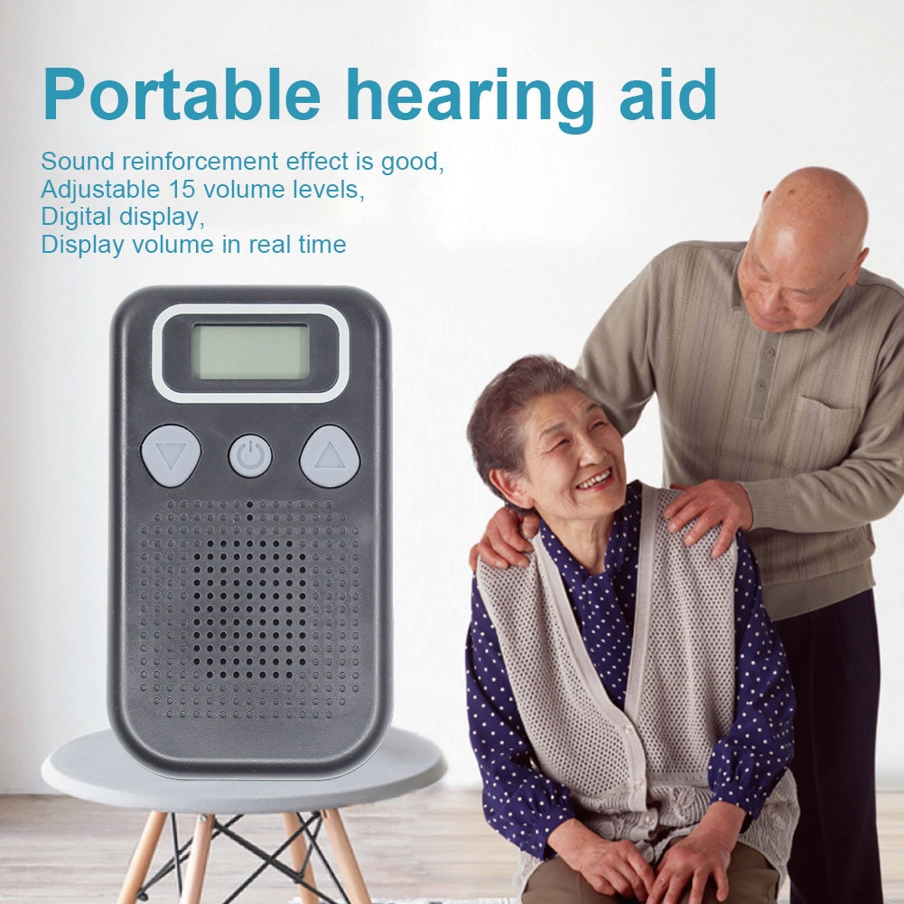 Portable Hearing Amplifier Enhances Vocals Personal Sound Booster with 15 Volume Levels NE