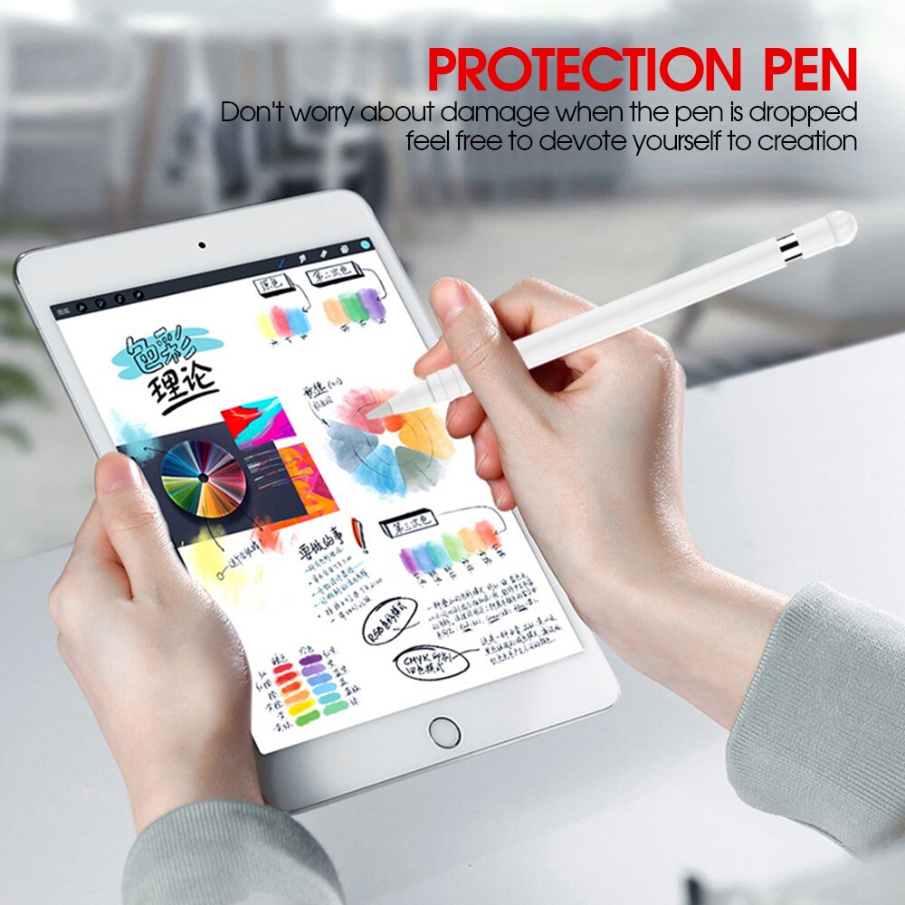 Siliconen Mouwen Cap Tip Cover Houder Tablet Touch Pen Stylus Pouch Sleeve Voor Apple Potlood 1 Generatie Case Voor Ipad potlood