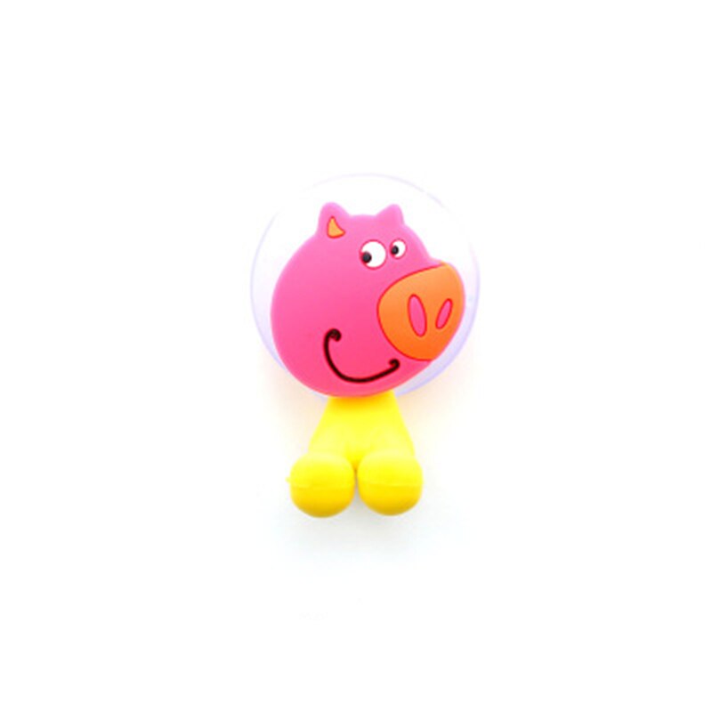 Kawaii, dibujo animado, Animal, adorable, ventosa, soporte para cepillo de dientes, Set de accesorios de baño, soporte de succión de pared, herramienta: E