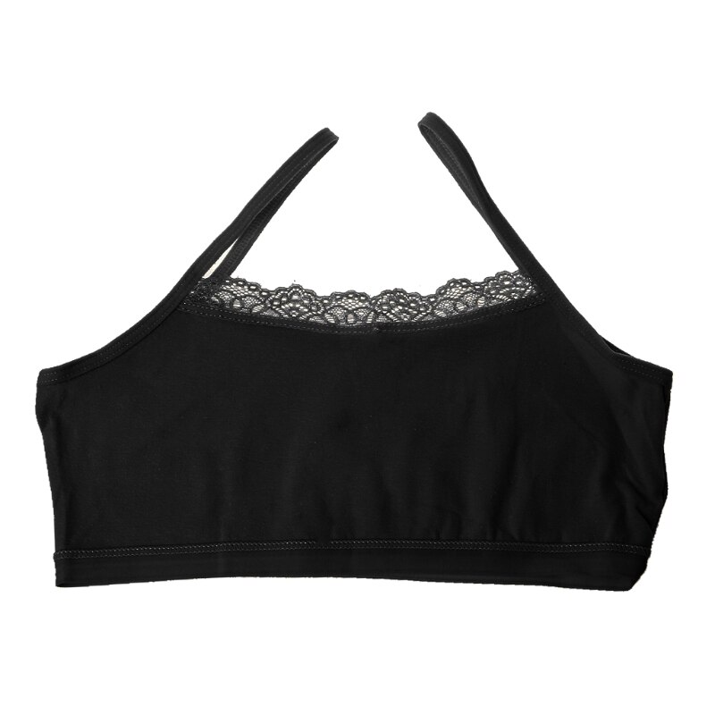 Girl Underwear Lace Bras Cotton Camisoles Sports Bra Top For Teens Training Bra 57BF: 1