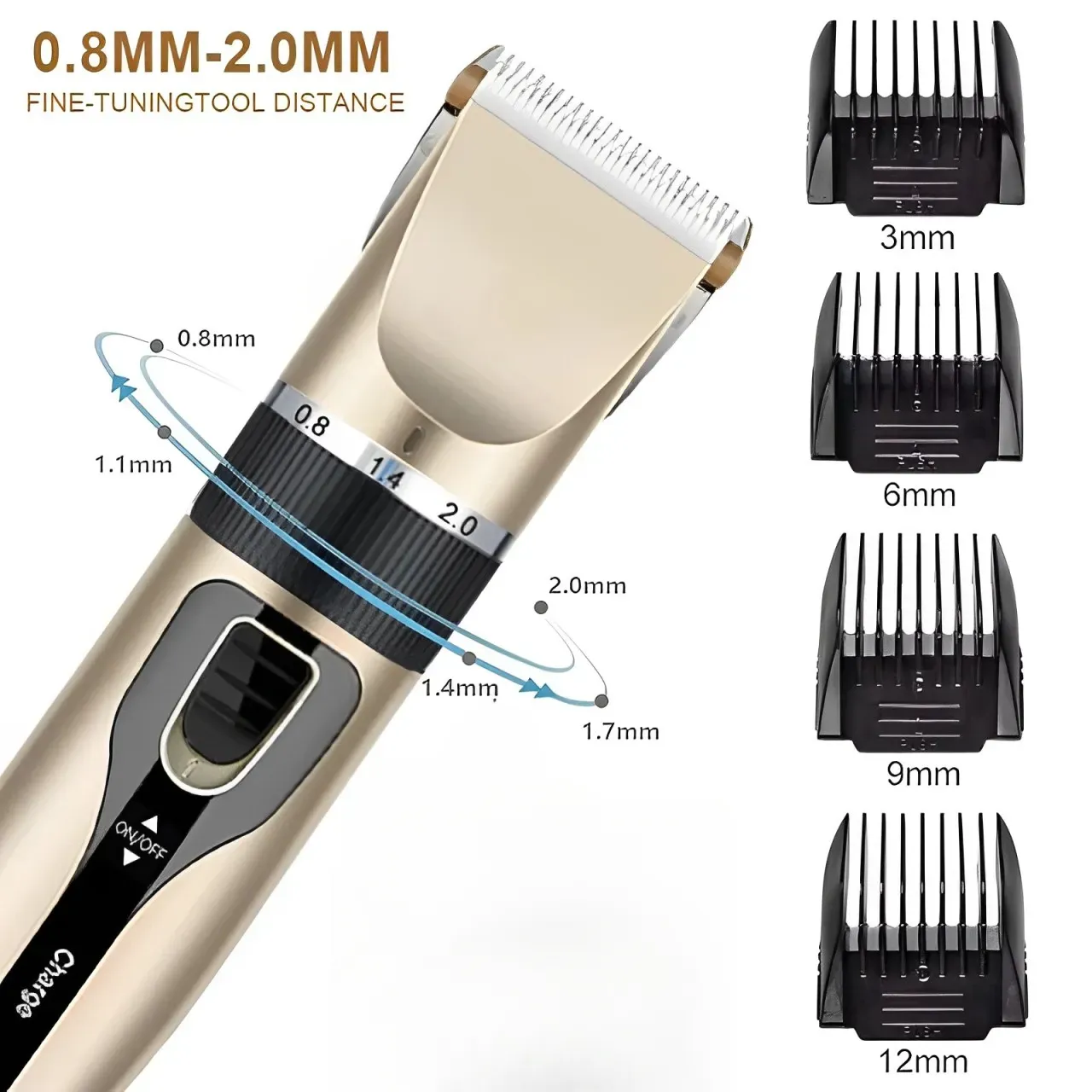 Elektrisches Haarschneidemaschinen-Set für zu Hause, geräuscharmer und langer Akkulaufzeit-Haarschneider, wiederaufladbarer USB-Rasierer und Haarschneidewerkzeug.