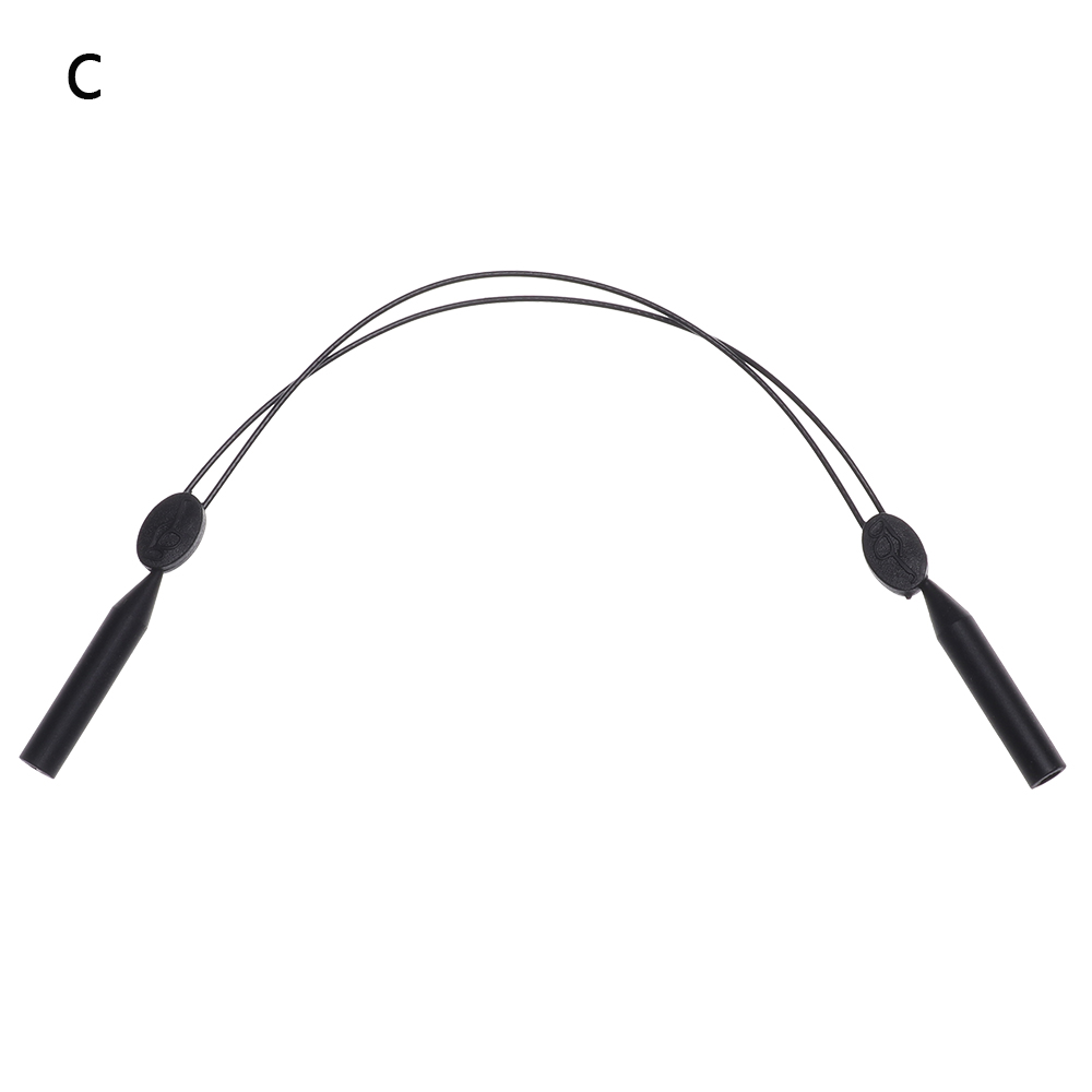 Elastic Silicone Eyeglasses Rope Sport Anti-Slip Adjustable Glasses Strap Durable Child/Adult Glasses Chain Glasses Accessory: 23-36cm-C