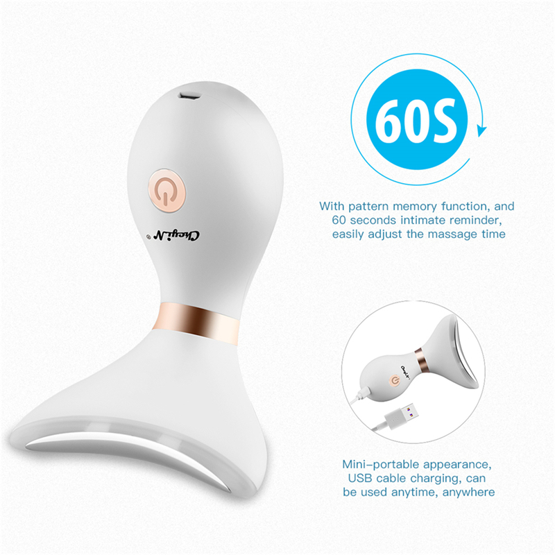 Elektrische Nek Massager Led Foto Therapie Nek Rimpels Verwijderen Lifting Schoonheid Apparaat Draagbare Warme Massage Micro Huidige Machine
