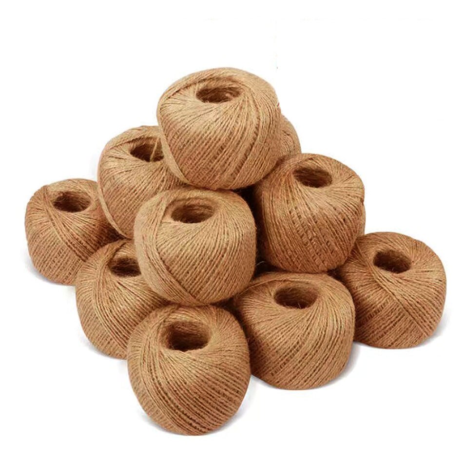 Cuerda de yute para boda, hilo de cáñamo Natural de 30M, decoración de hilo de yute, lazo, envoltura de , accesorios de