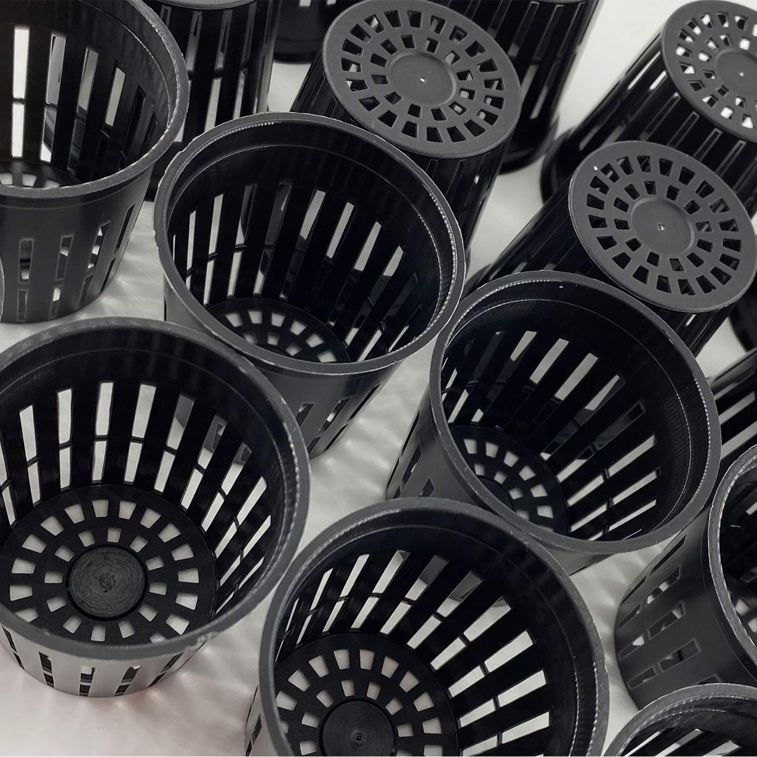 Vasos de red para macetas hidropónicas, cultivo sin suelo para jardín, taza de red de malla ranurada, enrooter de plantas de plástico, cestas de red cultivadas, macetas para vivero