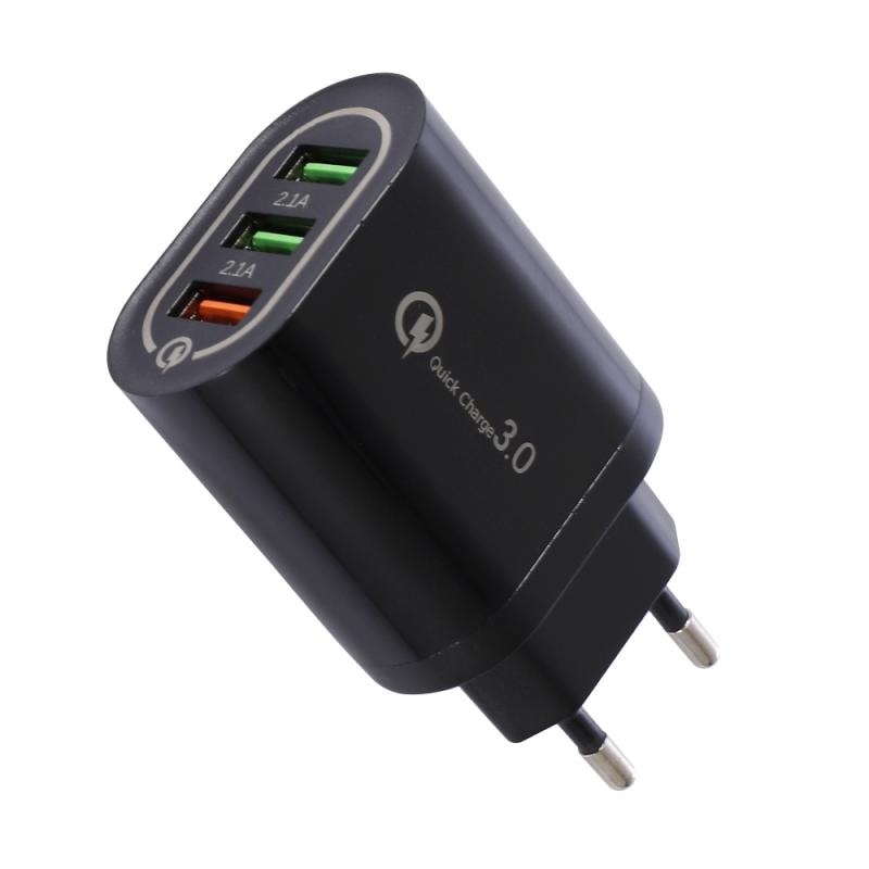 Dual typ interface Multi USB Port Schnelle Reise Wand Ladegerät Stecker für Smartphones 3 port für EU/UNS Schnelle ladegerät QC3.0 Telefon