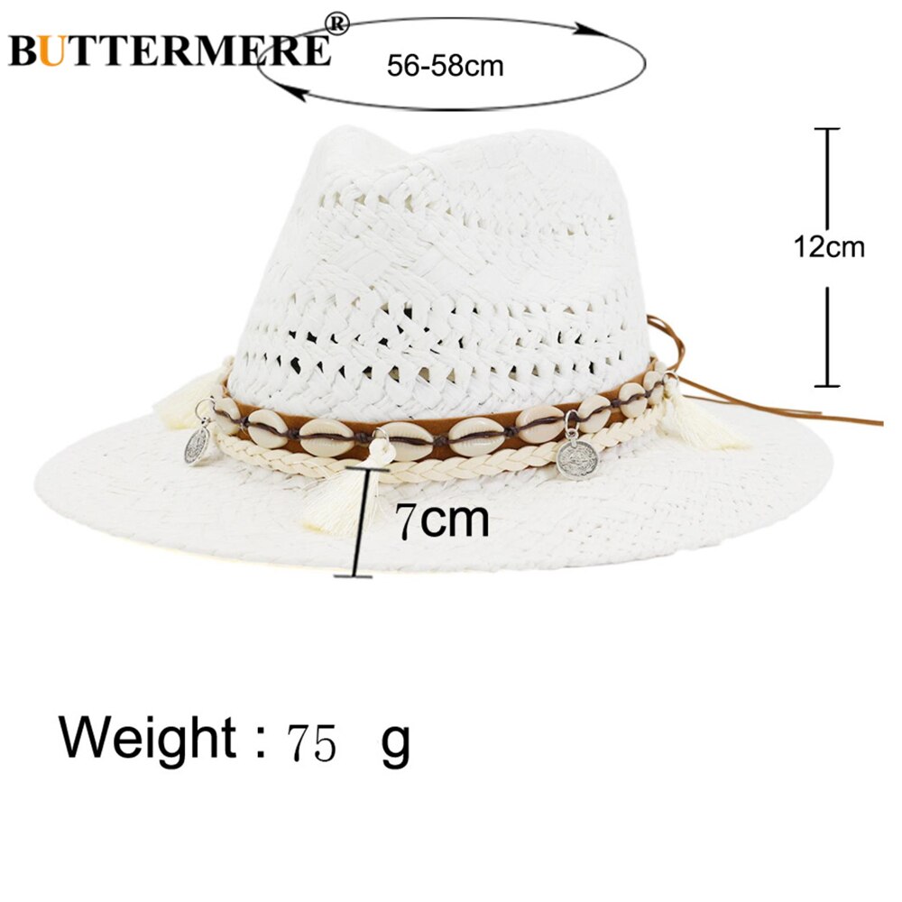 Buttermere dames zomerhoeden panama zonnehoed handgebreide strohoed dames strand sombrero buiten heren dames fedora zomerhoed