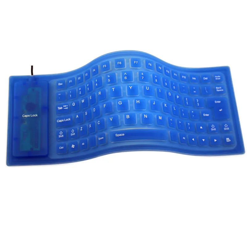 85-key Computer Keyboard Silicone Mute Soft Keyboard Portable Mini Laptop Pc Folding Waterproof Keyboard