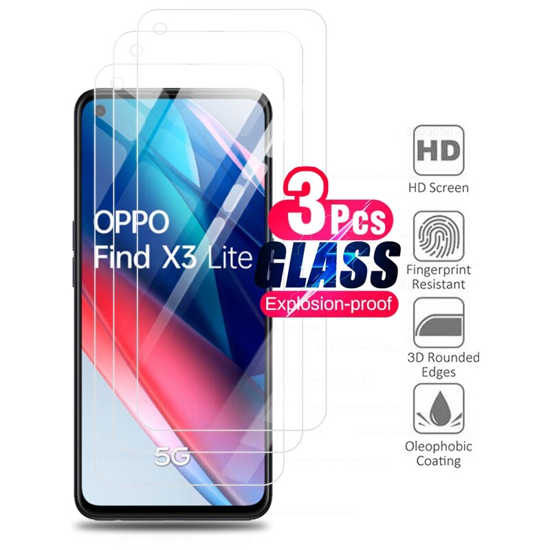 Orro Vinden X3lite Glas 3Pcs Beschermende Glas Voor Oppo Opo X3 Light X 3 Lite Cph2145 6.43 &#39;&#39;screenprotector Armor Sfety Film