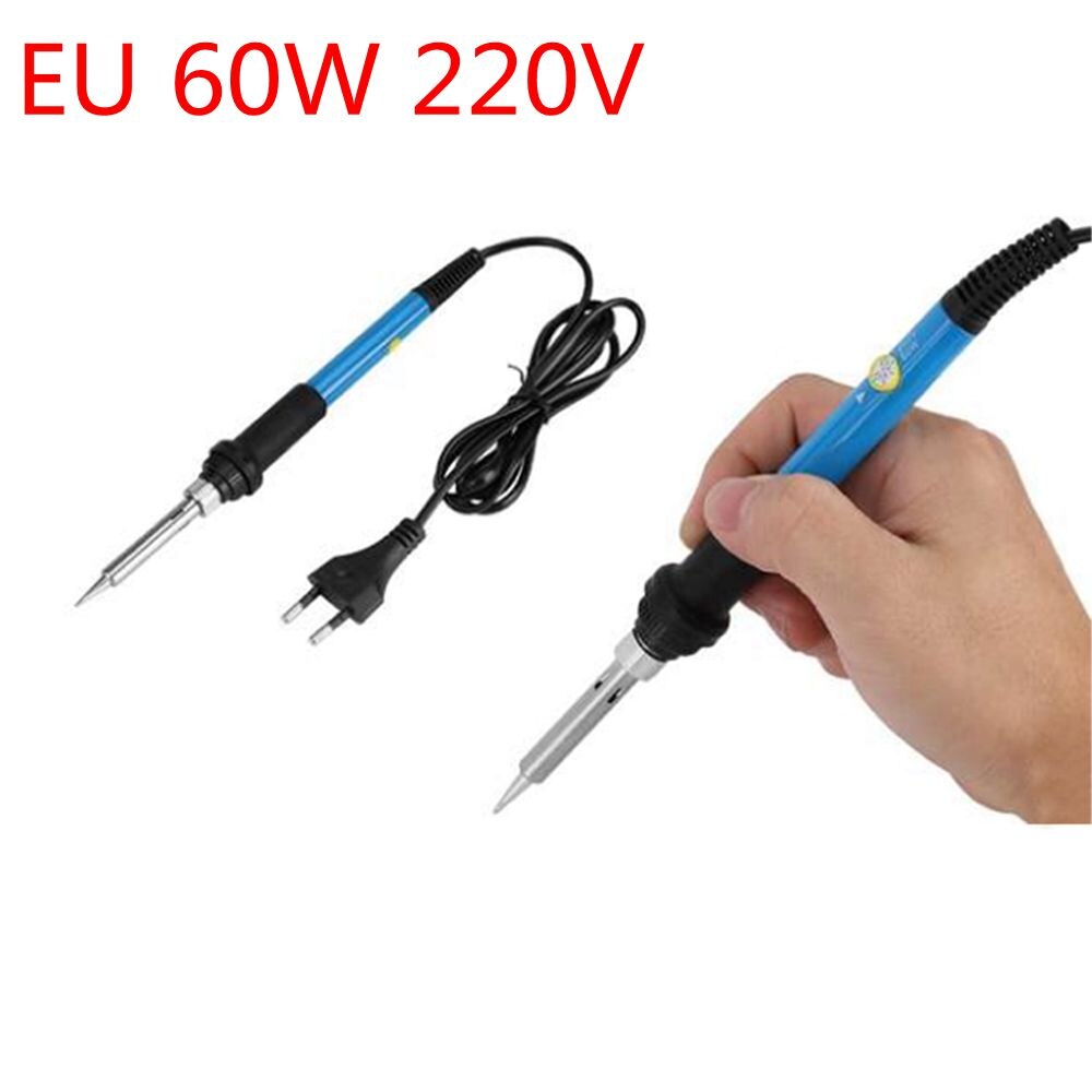 Kit de estación de soldadura de calefacción con puntas T12 y mango de hierro, T12-942 Mini LED, herramientas eléctricas digitales, estación de soldadura, herramientas DIY: EU 60W 220V